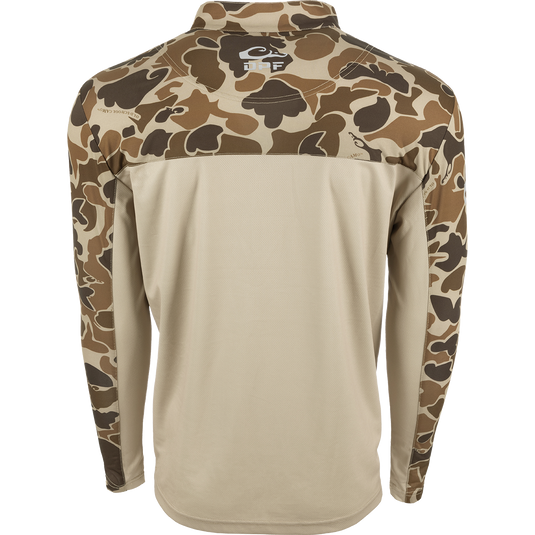 T-shirt Drake Performance Fishing, Manica Corta, Uomo, Con Protezione Solare UPF 50+, Nera