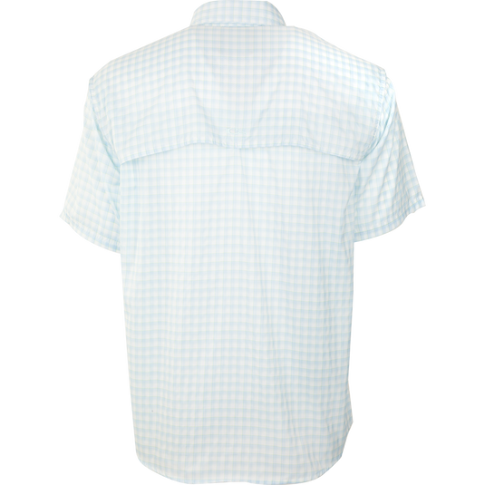 FeatherLite Plaid Wingshooter's Shirt S/S - Lightweight, breathable shirt for hot summer days. Quick-drying, moisture-wicking fabric with vented back. Chest pockets, button-down collar.