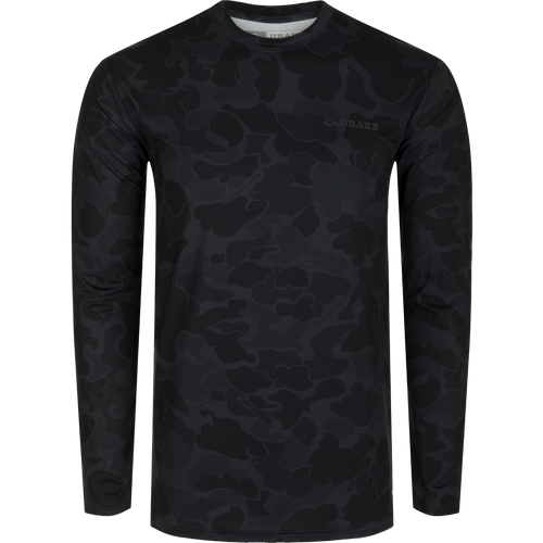 A lightweight, high-performance crew shirt with cooling, UPF 50, moisture-wicking, and quick-drying features. Perfect for outdoor activities.