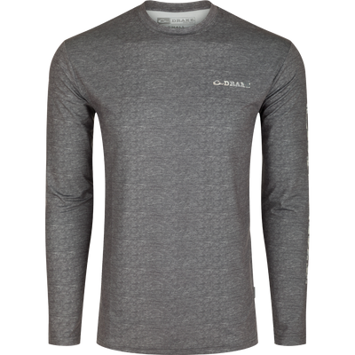 A lightweight, moisture-wicking Performance Crew shirt with UPF 50 sun protection. Perfect for outdoor activities.