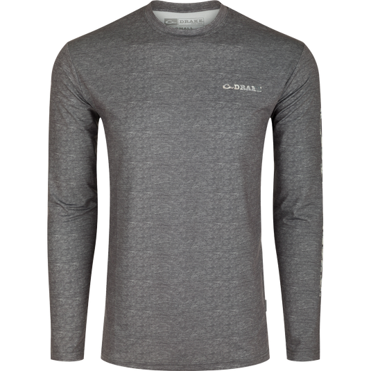 A lightweight, moisture-wicking Performance Crew shirt with UPF 50 sun protection. Perfect for outdoor activities.