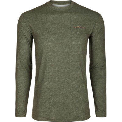 A lightweight, high-performance crew shirt for all weather conditions. Features include Built-In Cooling, UPF 50, Moisture Wicking, Breathable Stretch, and Quick Drying. Perfect for hunting, fishing, or any outdoor activity.