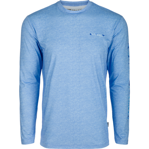A lightweight, high-performance crew shirt for all-year wear. Features include Built-In Cooling, UPF 50, Moisture Wicking, Breathable Stretch, and Quick Drying. Perfect for water, field, or any outdoor activity.