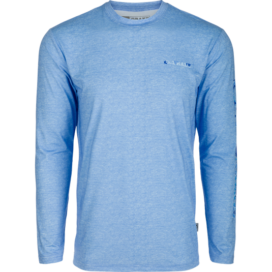 A lightweight, high-performance crew shirt for all-year wear. Features include Built-In Cooling, UPF 50, Moisture Wicking, Breathable Stretch, and Quick Drying. Perfect for water, field, or any outdoor activity.