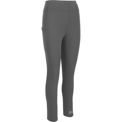 Women's Commando Solid Legging, a versatile high-performance legging with 4-way stretch fabric, a 4-inch waistband, and side stash pockets. Quick-drying and moisture-wicking for your next adventure.