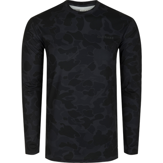 Youth Performance Crew L/S: A camouflage shirt with exceptional functionality. Built-In Cooling, Moisture Wicking, Breathable Stretch, and Quick Drying. Lightweight with UPF 50 for ultimate sun protection.