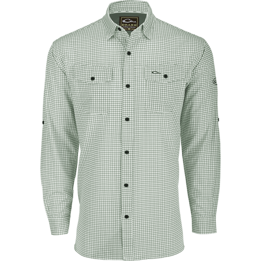 Traveler's Mini Grid Long Sleeve Shirt