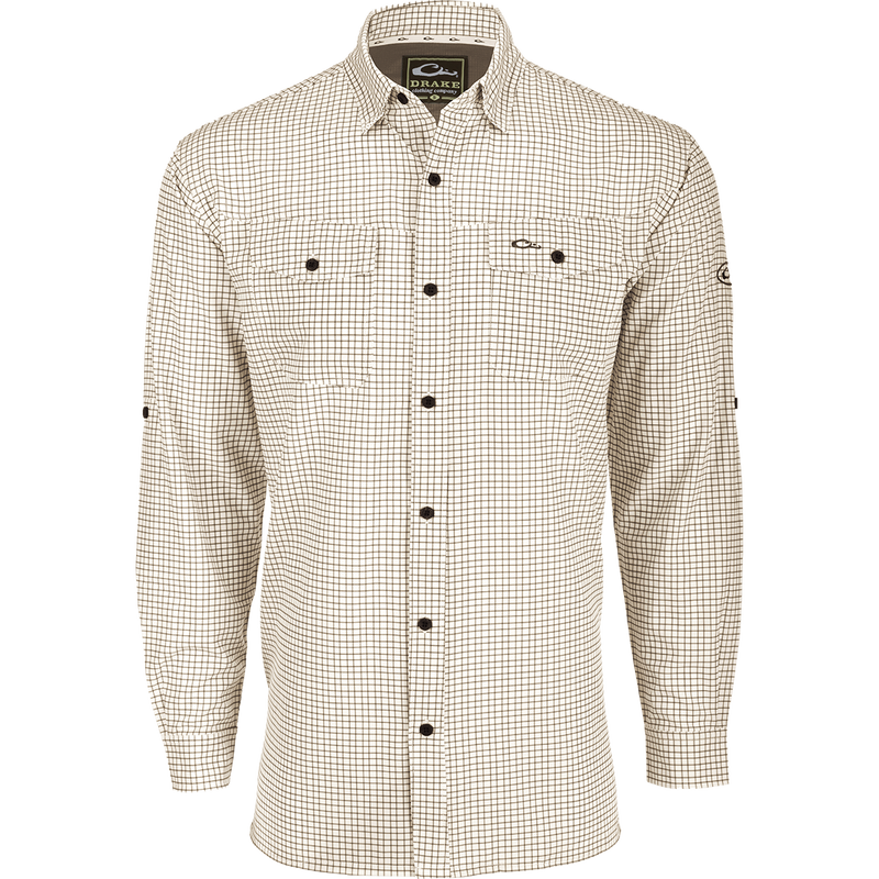 drake dress shirts Drake Waterfowl The Traveler Dobby Solid Short Sleeve Shirt in Ceramic Teal | Size: Medium
