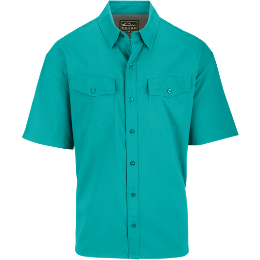 Drake Waterfowl Travelers Dobby Short Sleeve Shirt Drake Waterfowl Travelers Dobby Short Sleeve Shirt
