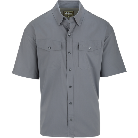 Drake Waterfowl Travelers Dobby Short Sleeve Shirt Drake Waterfowl Travelers Dobby Short Sleeve Shirt