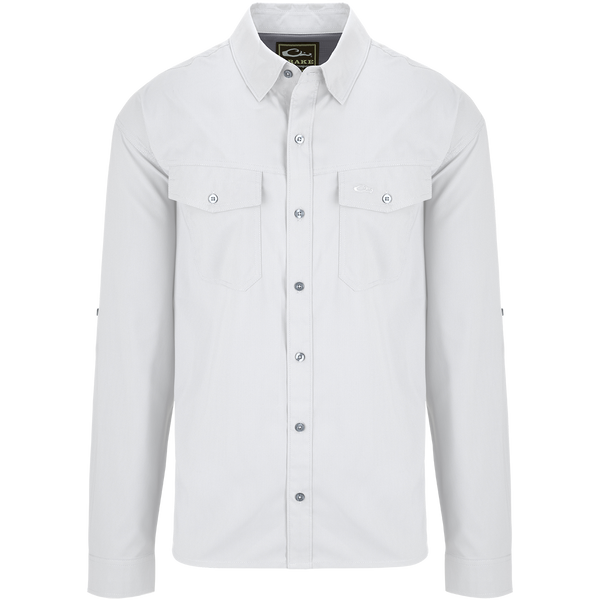 Drake Waterfowl Travelers Dobby Long Sleeve Shirt