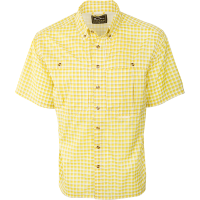 FeatherLite Plaid Wingshooter's Shirt S/S: A lightweight, breathable shirt with a button-down collar, vented back, and large chest pockets.