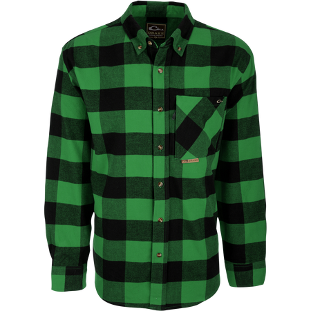 Autumn Brushed Twill Shirt - Men's Cotton Long Sleeve | Drake