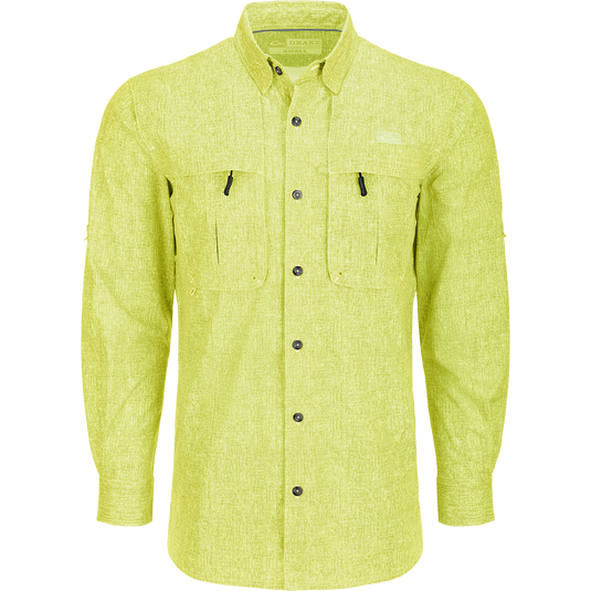 Heritage Heather Button-Down Long Sleeve Shirt Drake Waterfowl Heritage Heather Button-Down Long Sleeve Shirt Drake Waterfowl