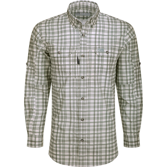Drake Hunter Creek Plaid Long Sleeve Shirt – Drake Waterfowl Drake Hunter Creek Plaid Long Sleeve Shirt – Drake Waterfowl