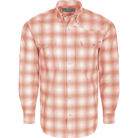 Drake Cinco Ranch Western Plaid Long Sleeve Shirt – Drake Waterfowl Drake Cinco Ranch Western Plaid Long Sleeve Shirt – Drake Waterfowl