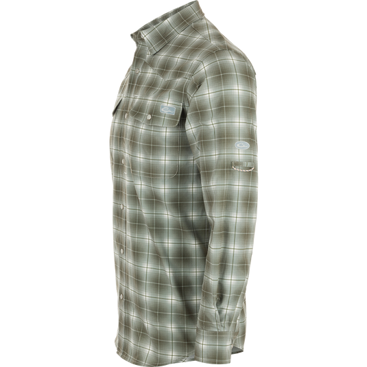 Cinco Ranch Western Fall Plaid Button-Down Long Sleeve Shirt Cinco Ranch Western Fall Plaid Button-Down Long Sleeve Shirt