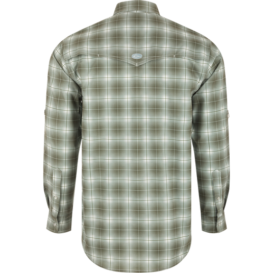 Cinco Ranch Western Fall Plaid Button-Down Long Sleeve Shirt Cinco Ranch Western Fall Plaid Button-Down Long Sleeve Shirt