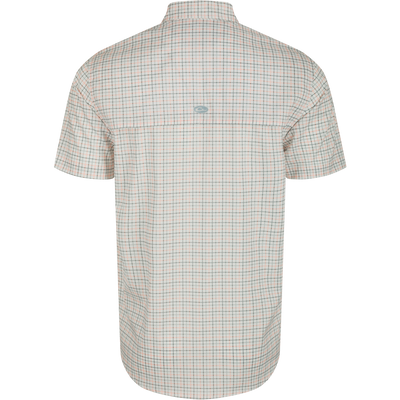 A classic fit Frat Tattersall Shirt with hidden button-down collar, vented cape back, and two chest pockets. Lightweight, moisture-wicking, and UPF30 for sun protection.