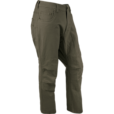 Stretch Canvas Pants, a rugged five-pocket silhouette with stretch fabric for ease of movement and reinforced leg cuffs for durability.