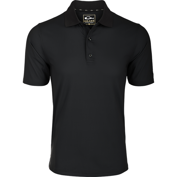 Performance Stretch Polo S/S - A comfortable, moisture-wicking shirt with 4-way stretch, open sleeves, and a split tail hem.