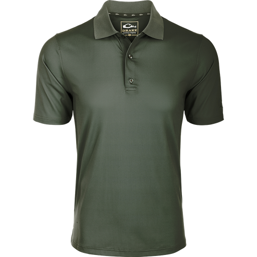 Performance Stretch Polo S/S: A comfortable, moisture-wicking shirt with 4-way stretch, open sleeves, and a split tail hem. Perfect for any occasion.
