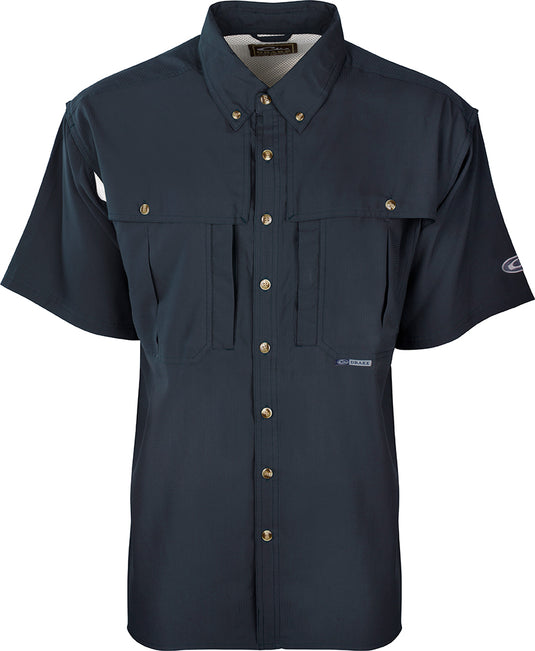 Drake Youth Flyweight Wingshooters Shirt, Navy / 14 Drake Youth Flyweight Wingshooters Shirt, Navy / 14