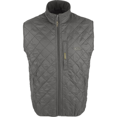 Delta Quilted Fleece Lined Vest: A stylish and functional outerwear with a quilted design. Features a micro-fleece lining, Magnattach™ pocket, and lower slash pockets with fleece linings.
