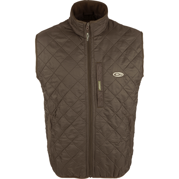 Delta Quilted Fleece Lined Vest Drake Waterfowl