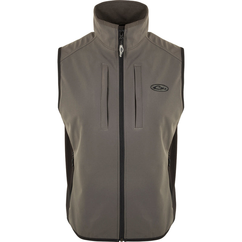 EST Windproof Tech Vest with a zipper and multiple pockets. This vest is a versatile and stylish option for outdoor activities and everyday wear.