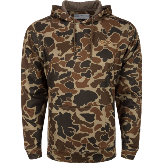 MST Performance Hoodie: A camouflage hoodie with a soft, combed fleece interior for enhanced comfort and heat retention. Double-lined hood and kangaroo pouch for wind protection and extra warmth. Improved stretch and fit for increased range-of-motion.