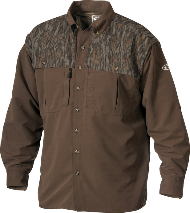 Youth Two-Tone Camo Wingshooter's Shirt Long Sleeve