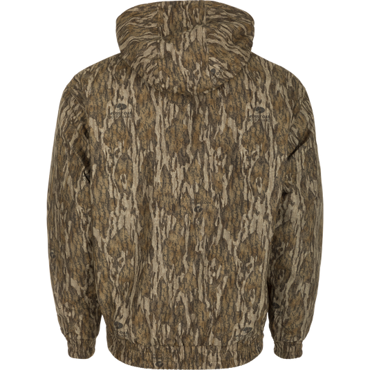 MST Waterproof Full Zip Jacket with hood - Realtree Max-7. Versatile camo jacket for hardcore hunters. Waterproof, windproof, and breathable. Elastic cuffs, drawstring hood, and lower slash pockets for comfort and adjustability.