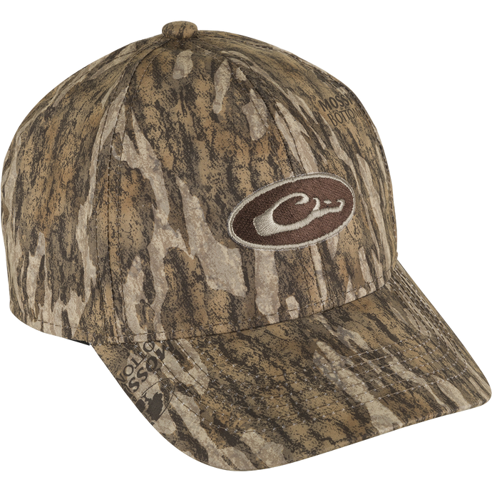 A lightweight and breathable Youth Camo Waterproof Cap with a logo. Provides protection from the elements with waterproof and sun protection technology. Perfect for outdoor activities and sports.