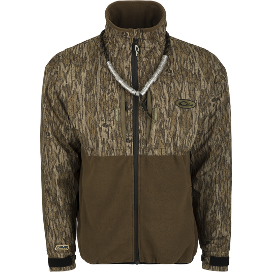 Drake MST Guardian Eqwader Flex Fleece Full Zip Jacket Green Timber 2x