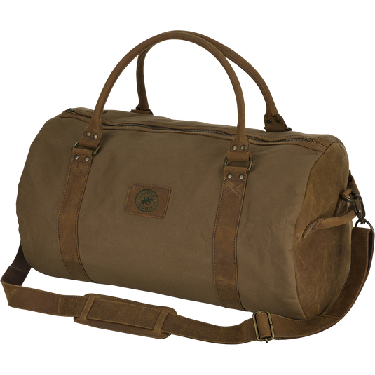 McAlister Leather & Waxed Canvas Duffel Bag