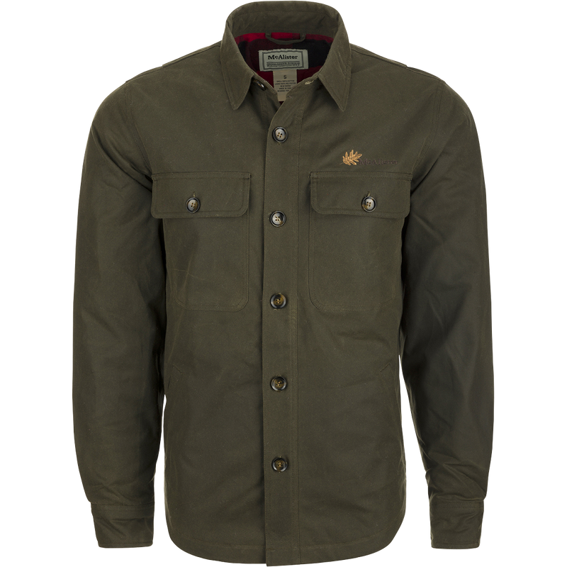 McAlister Waxed Cotton Jac-Shirt for Outdoor Adventures – Drake McAlister Waxed Cotton Jac-Shirt for Outdoor Adventures – Drake