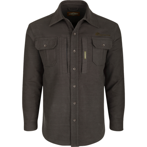 McAlister Windproof Moleskin Jac-Shirt - Stay Warm – Drake Waterfowl McAlister Windproof Moleskin Jac-Shirt - Stay Warm – Drake Waterfowl