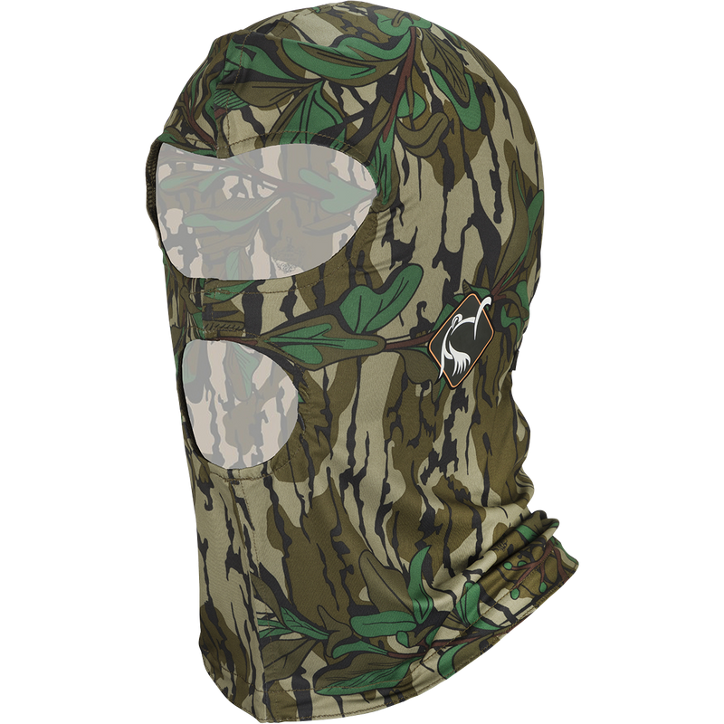 Performance Full Face Mask: Soft, high-stretch fabric with tailored eye and mouth openings. Adjustable rear cinch strap for a custom fit. Moisture-wicking, lightweight, and cool-wearing. Ideal for hunting and fishing.