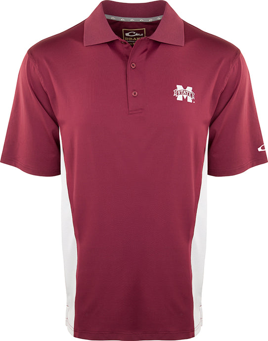 Mississippi State Performance Polo with Mesh Sides