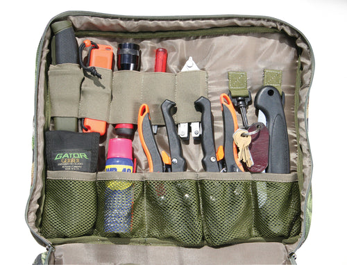 Ol' Tom Treasure Chest: A bag with over 90 custom compartments to keep turkey calls and tools organized and easy to find. Perfect for trips or post-season storage.
