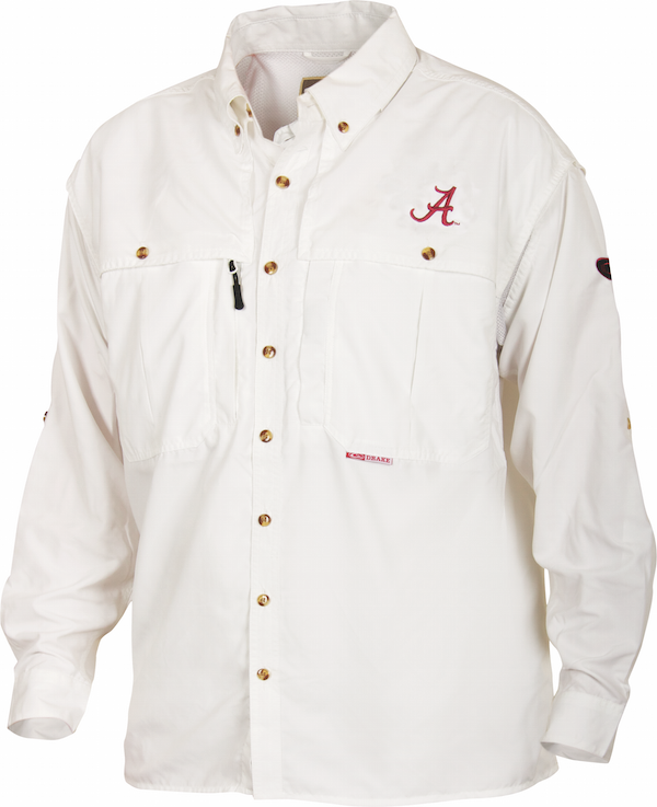 men's alabama dress shirts Southern Tide Alabama Red Tide Gingham Button Down Shirt Red (Size L) 91% Nylon 9% Stretch